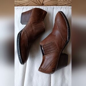 Born Women's Brown Leather Cowgirl Boot Shoes_10